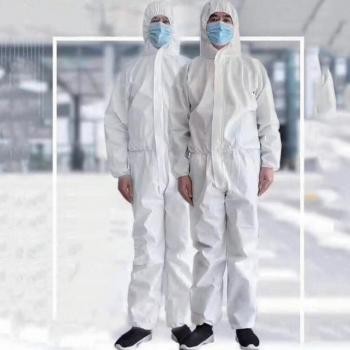 10Pcs Batas de Aislamiento Médicas Desechables SMS no Tejido Resistente a Fluidos